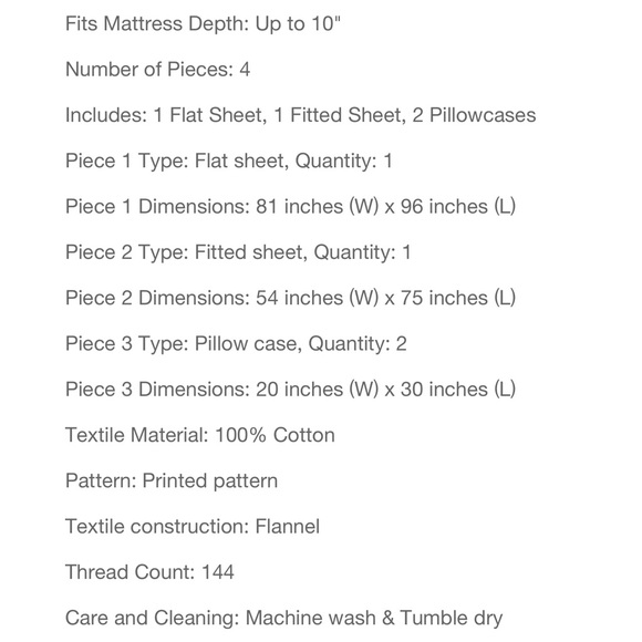 NWT! Harry Potter 4 Piece Full Sheet Set - Picture 5 of 5